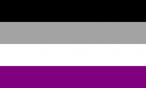 Pride-Flagge von asexuellen Menschen