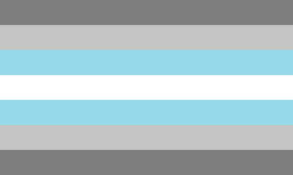 Pride-Flagge von Demimännern