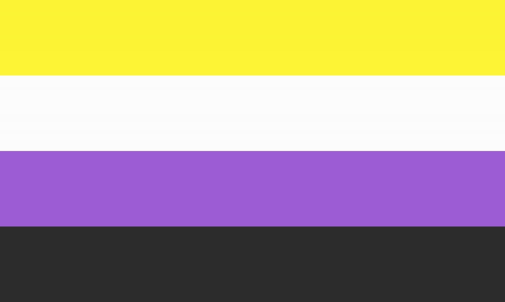Pride-Flagge von nicht-binären Menschen