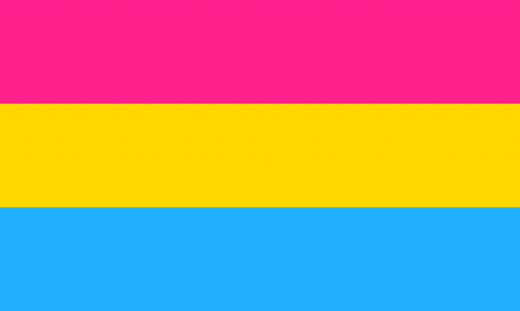 Pride-Flagge von pansexuellen Menschen