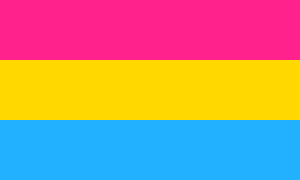Pride-Flagge von pansexuellen Menschen